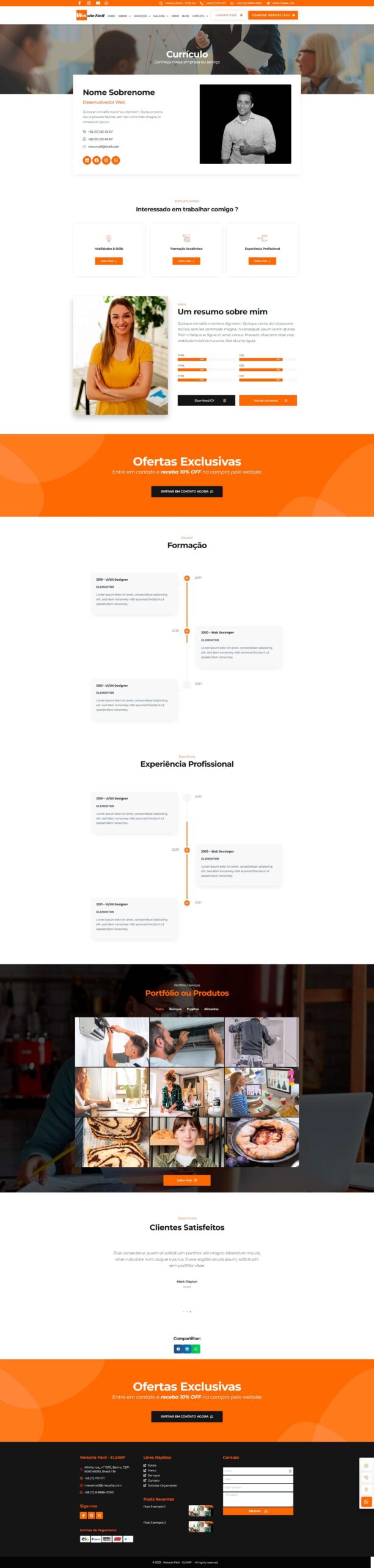 CV – Website Facil – ELSWP
